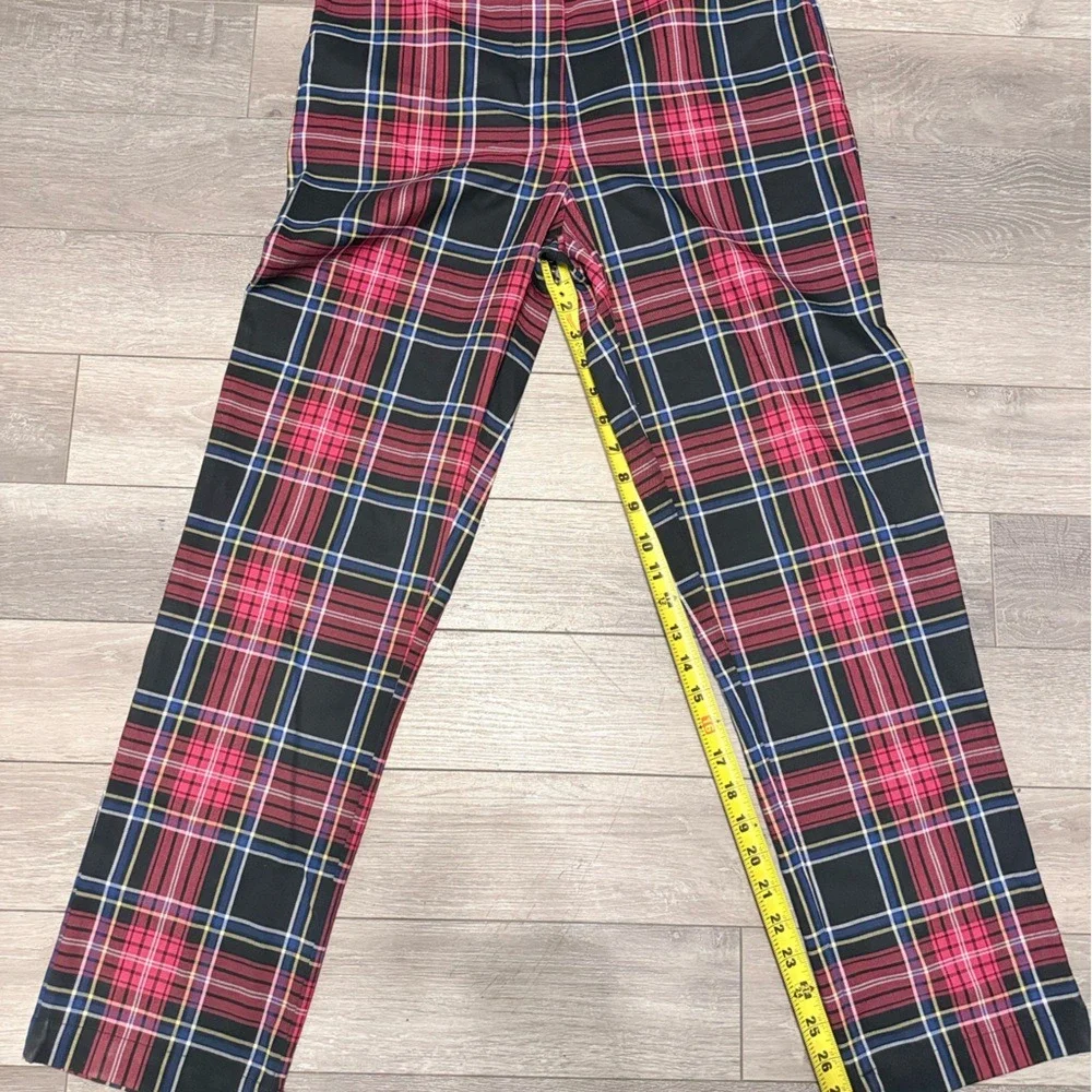 Draper James RSVP Plaid‎ Pants - Black & Red Plaid